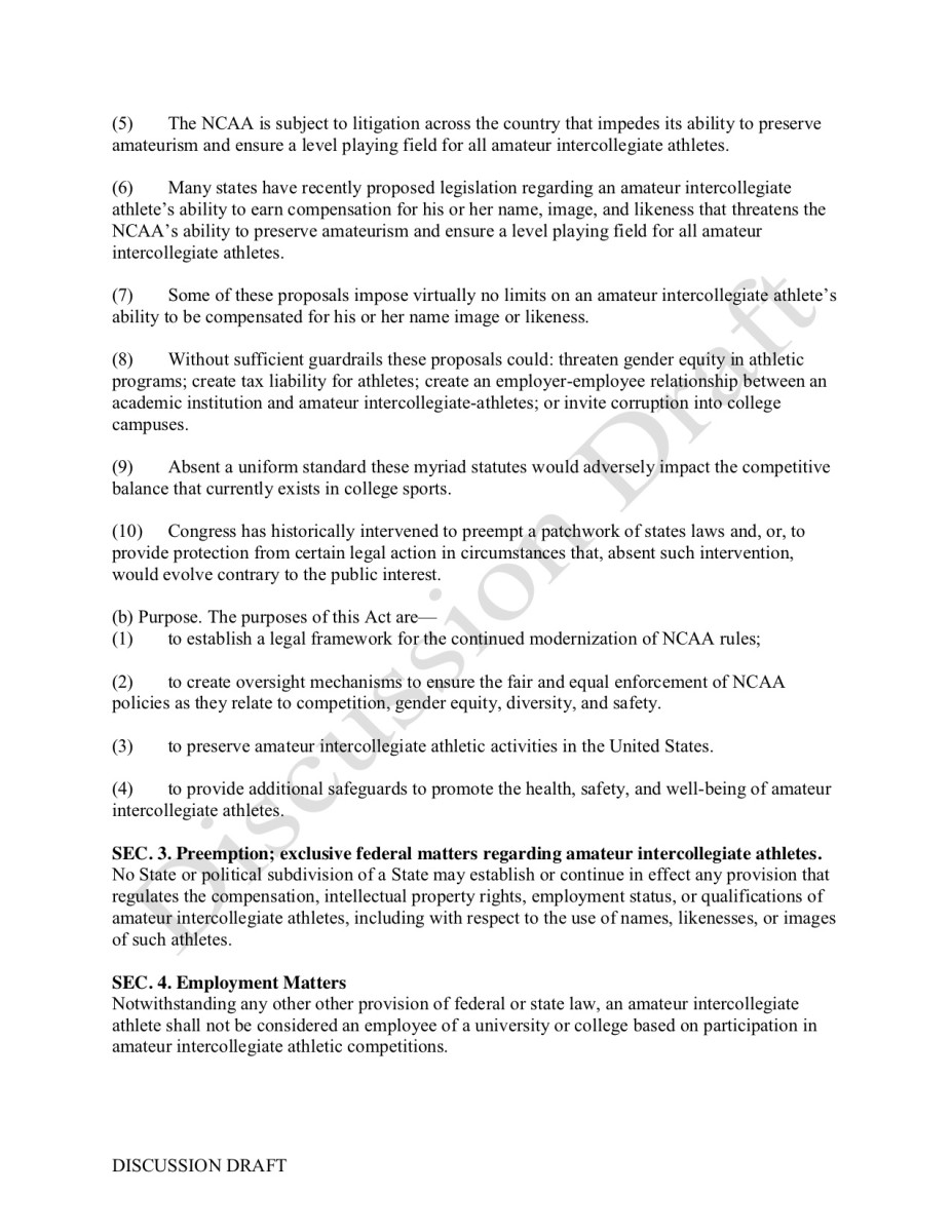 NCAA NIL Draft Language -2